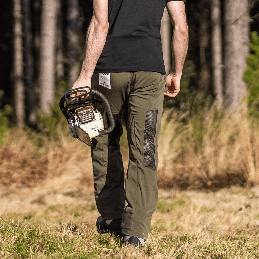 AT4062(US) Arbortec Vented Chainsaw Pants - Olive - Arbortec Forestwear