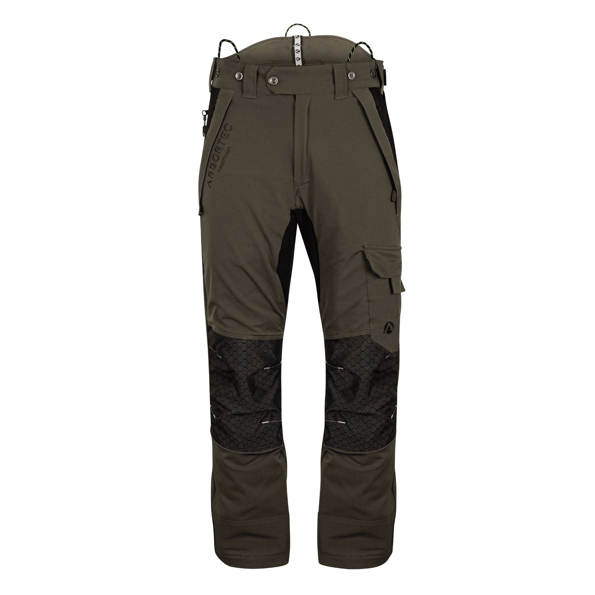 AT4062(US) Arbortec Vented Chainsaw Pants - Olive - Arbortec Forestwear