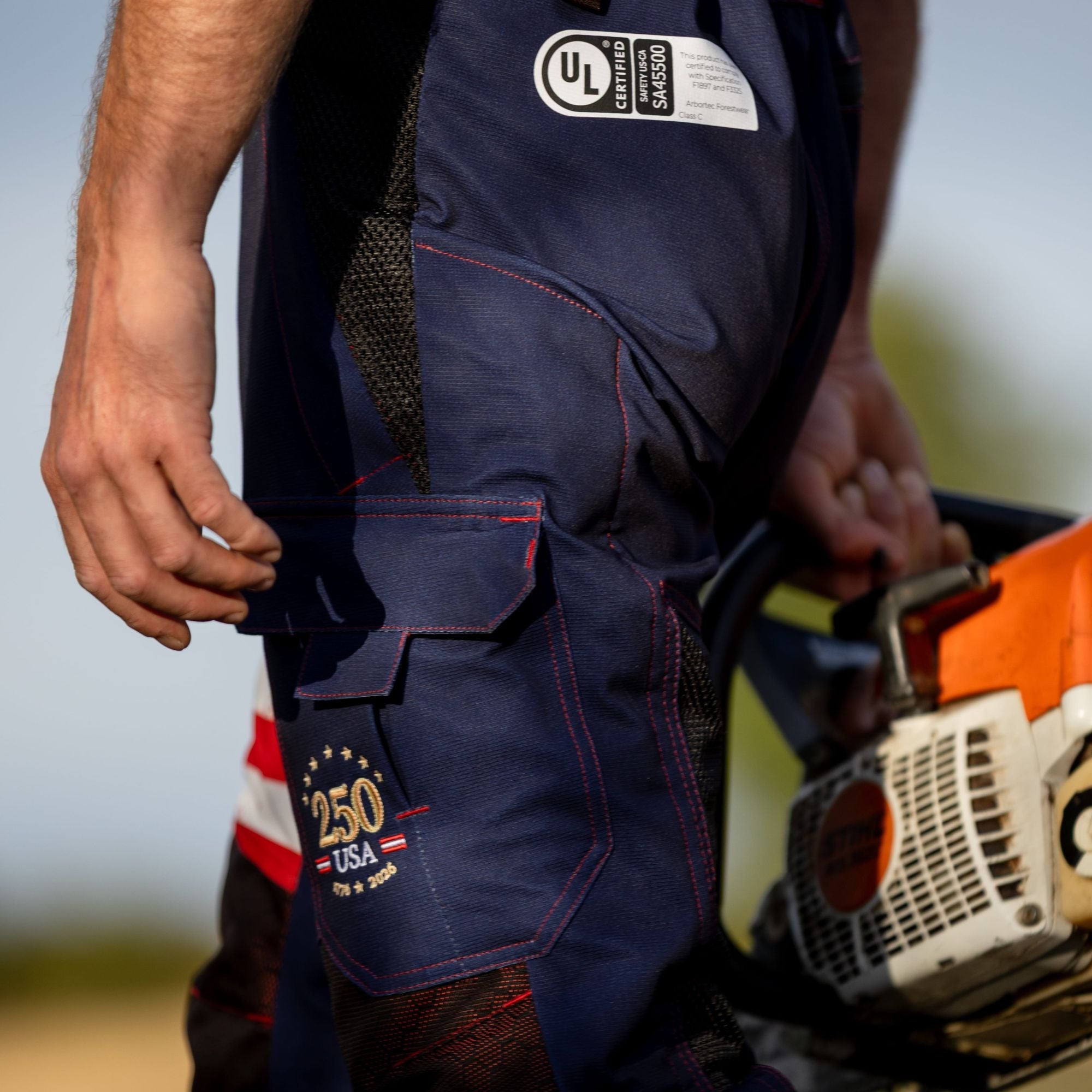 AT4062(US) Arbortec Vented US Patriot Chainsaw Pants - Limited Edition
