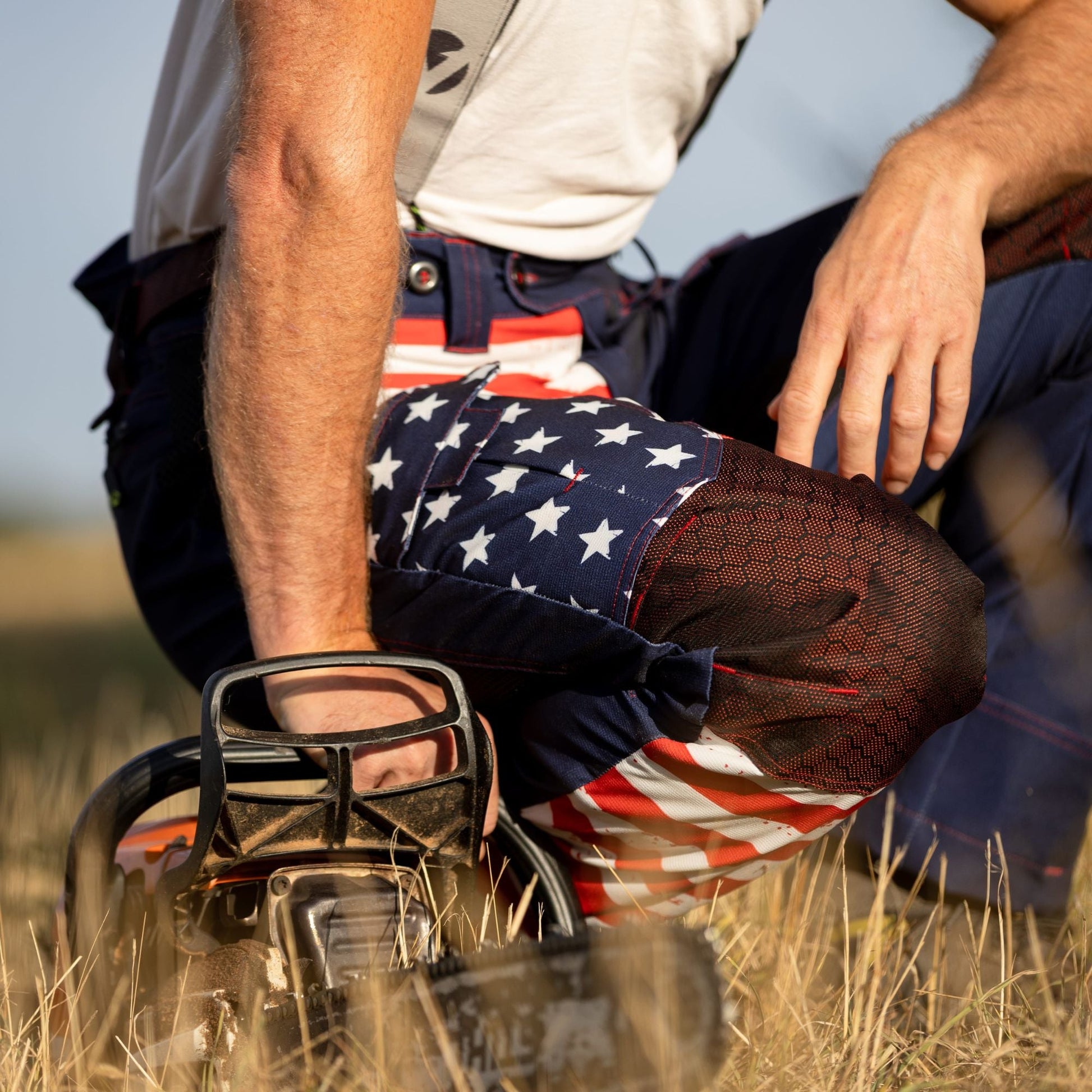 AT4062(US) Arbortec Vented US Patriot Chainsaw Pants - Limited Edition - Arbortec Forestwear