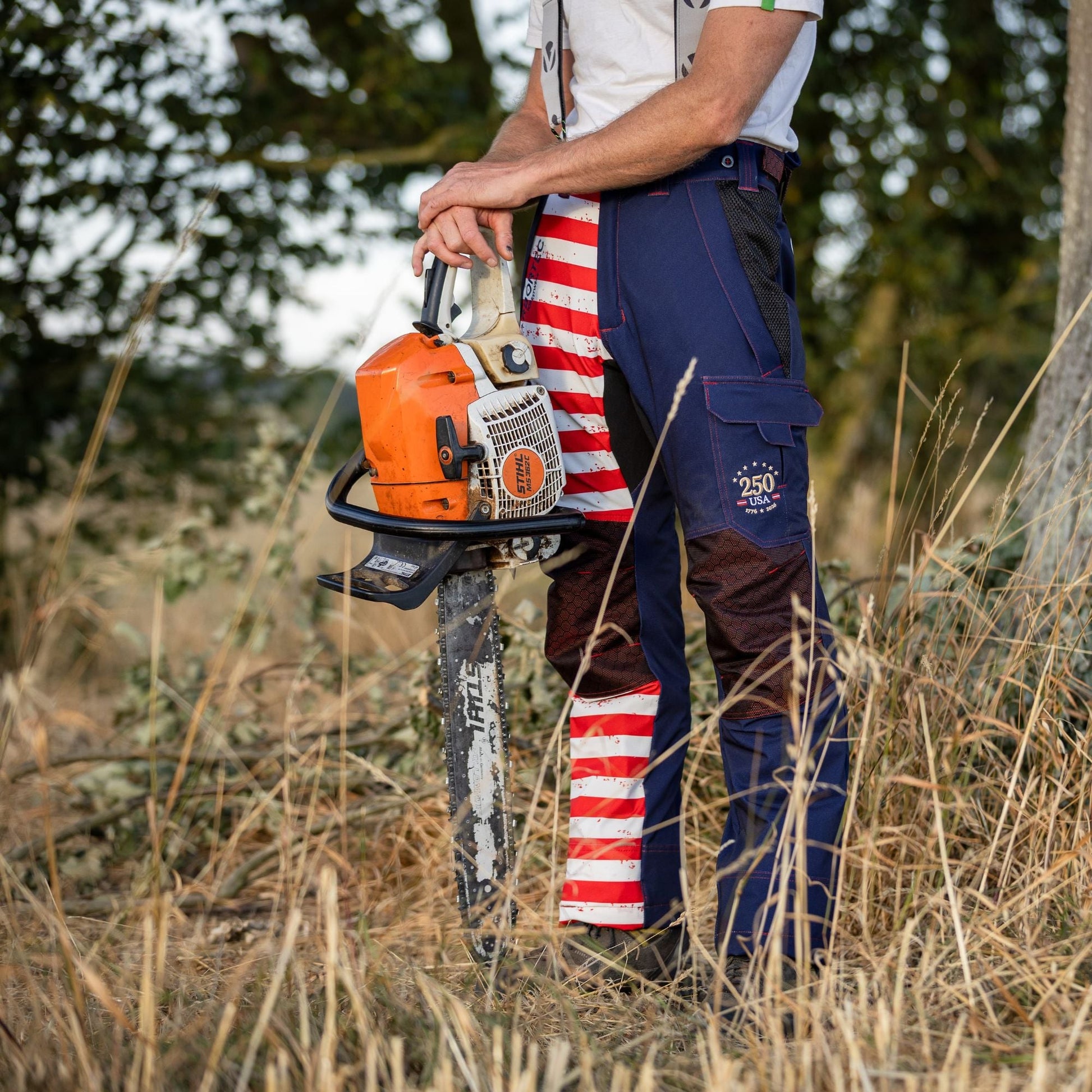 AT4062(US) Arbortec Vented US Patriot Chainsaw Pants - Limited Edition - Arbortec Forestwear