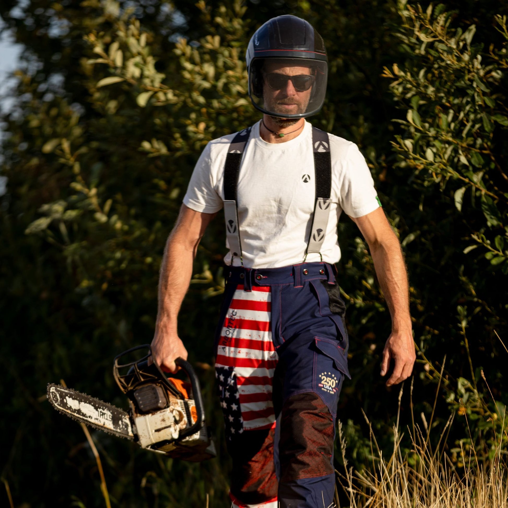 AT4062(US) Arbortec Vented US Patriot Chainsaw Pants - Limited Edition - Arbortec Forestwear