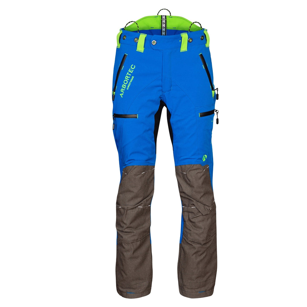 AT4070 Breatheflex Pro Chainsaw Trousers Design C Class 1 - Blue - Arbortec Forestwear