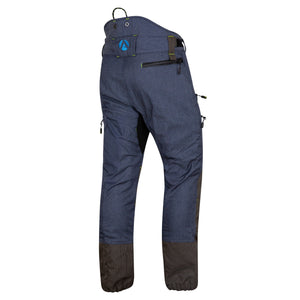 AT4070 Breatheflex Pro Chainsaw Trousers Design C Class 1 Legacy - Denim Blue - Arbortec Forestwear
