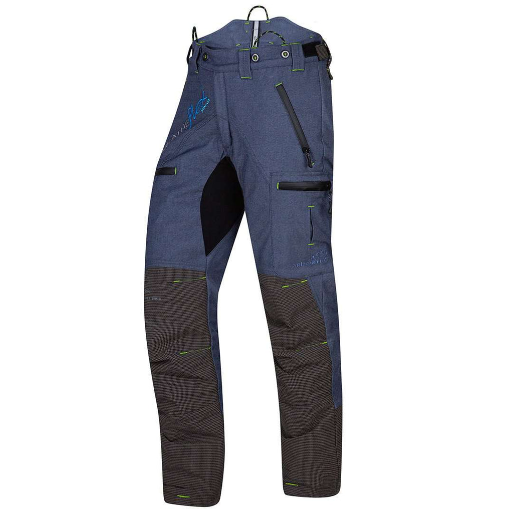 AT4070 Breatheflex Pro Chainsaw Trousers Design C Class 1 Legacy - Denim Blue - Arbortec Forestwear