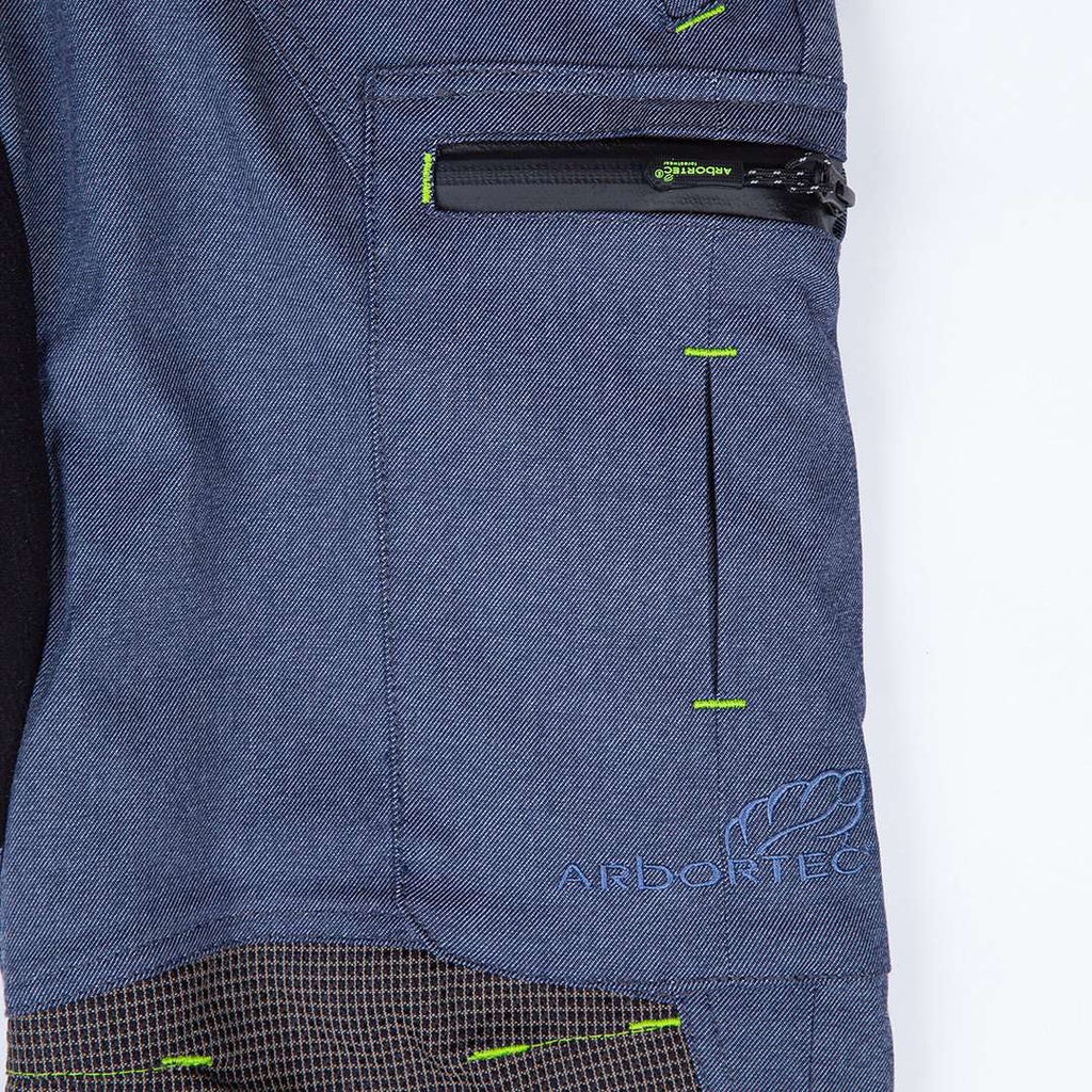 AT4070 Breatheflex Pro Chainsaw Trousers Design C Class 1 Legacy - Denim Blue - Arbortec Forestwear