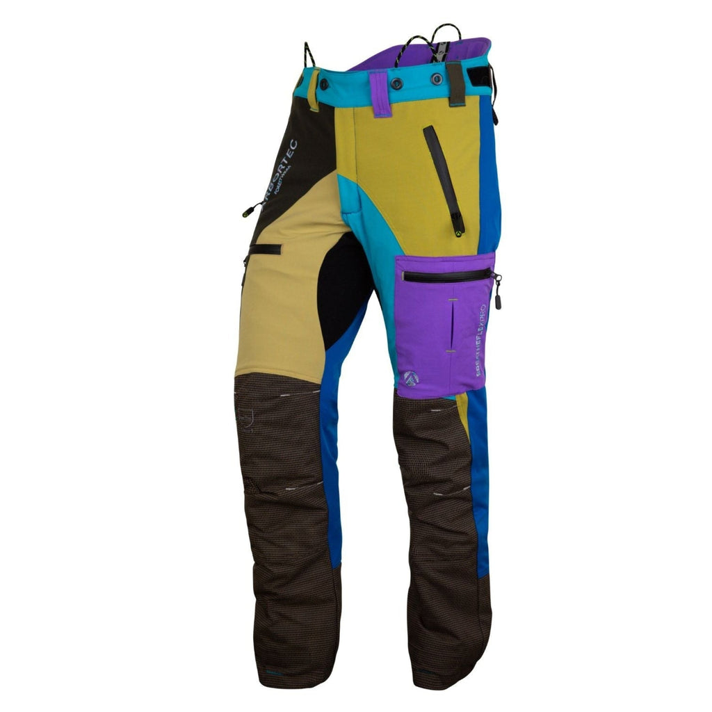 AT4070 Breatheflex Pro Chainsaw Trousers Design C Class 1 - Pastel Multi - Colour - Arbortec Forestwear