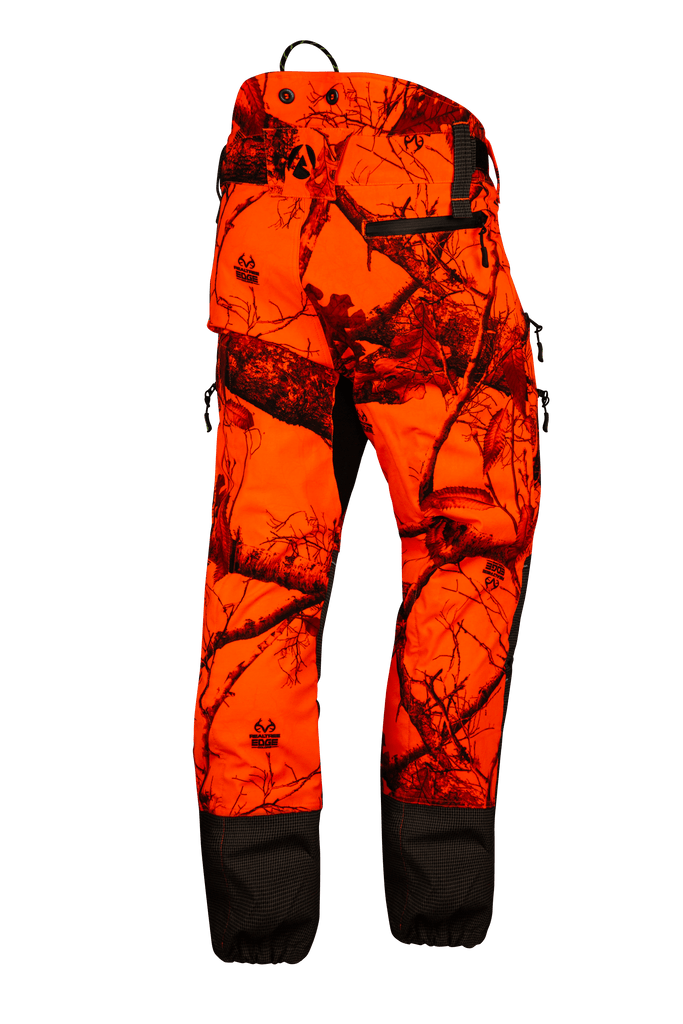 AT4070 - Breatheflex Pro Realtree Chainsaw Trousers Design C/Class 1 - Orange - Arbortec Forestwear