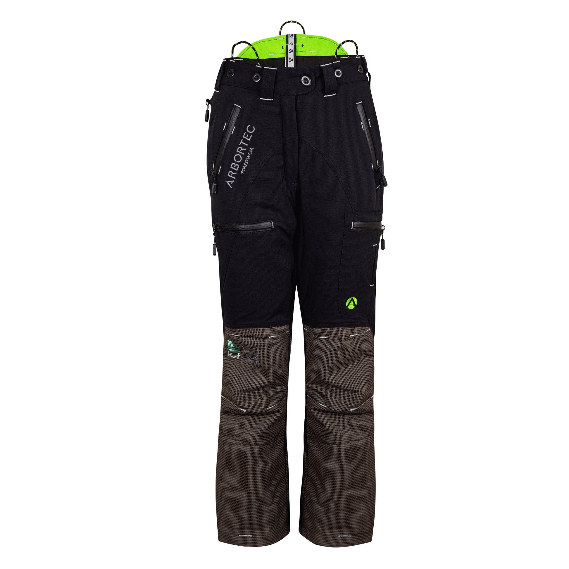 AT4070(F) Breatheflex Pro Women's Chainsaw Trousers Class 1 / Design C - Black - Arbortec Forestwear