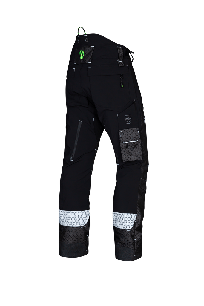 AT4080 - Arbortec Deep Forest Chainsaw Trousers Design A/Class 1 - Black - Arbortec Forestwear