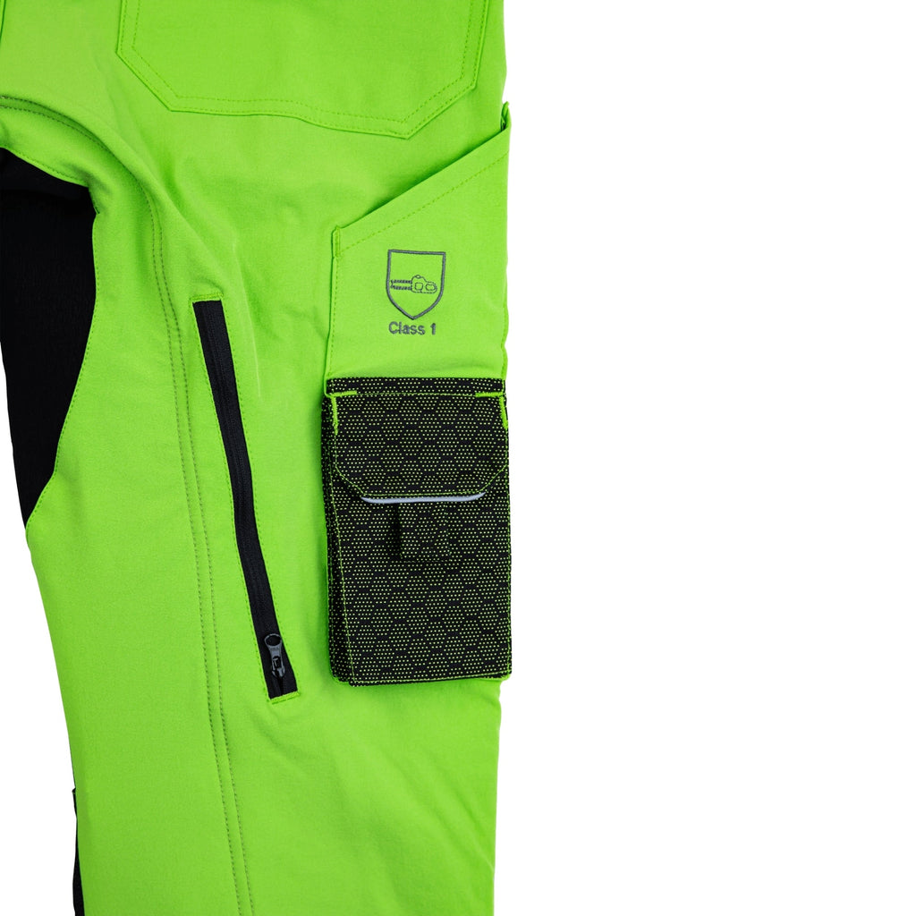 AT4080 - Arbortec Deep Forest Chainsaw Trousers Design A/Class 1 - Lime - Arbortec Forestwear