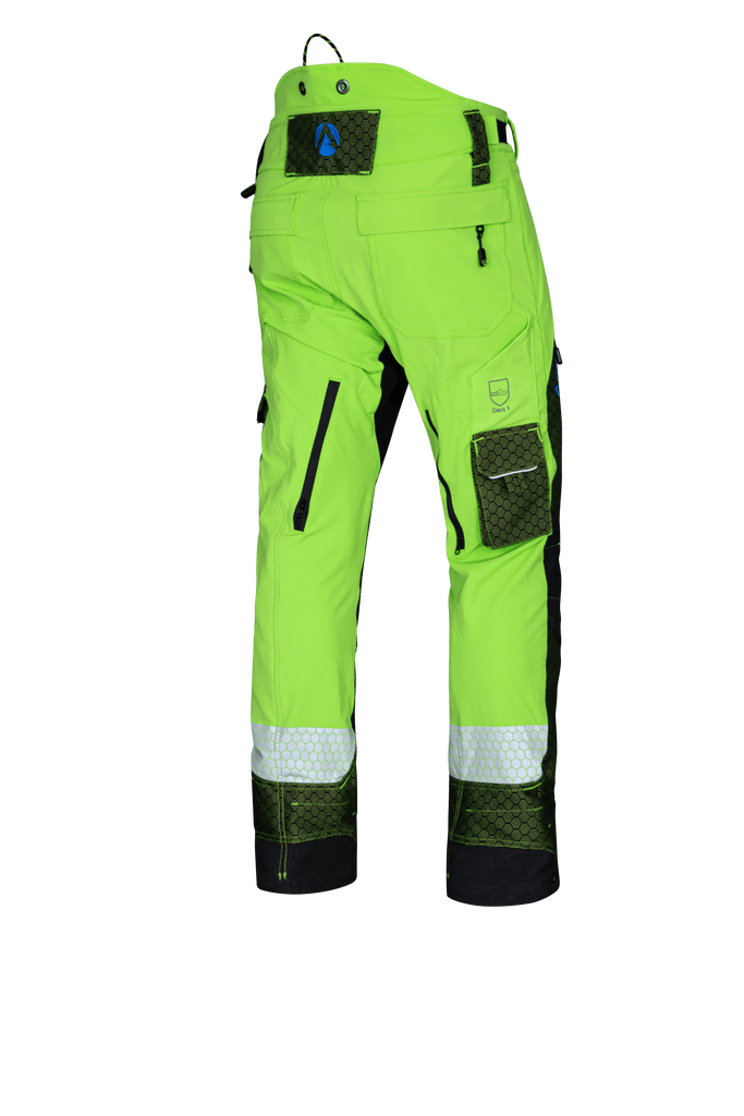 AT4080 - Arbortec Deep Forest Chainsaw Trousers Design A/Class 1 - Lime - Arbortec Forestwear