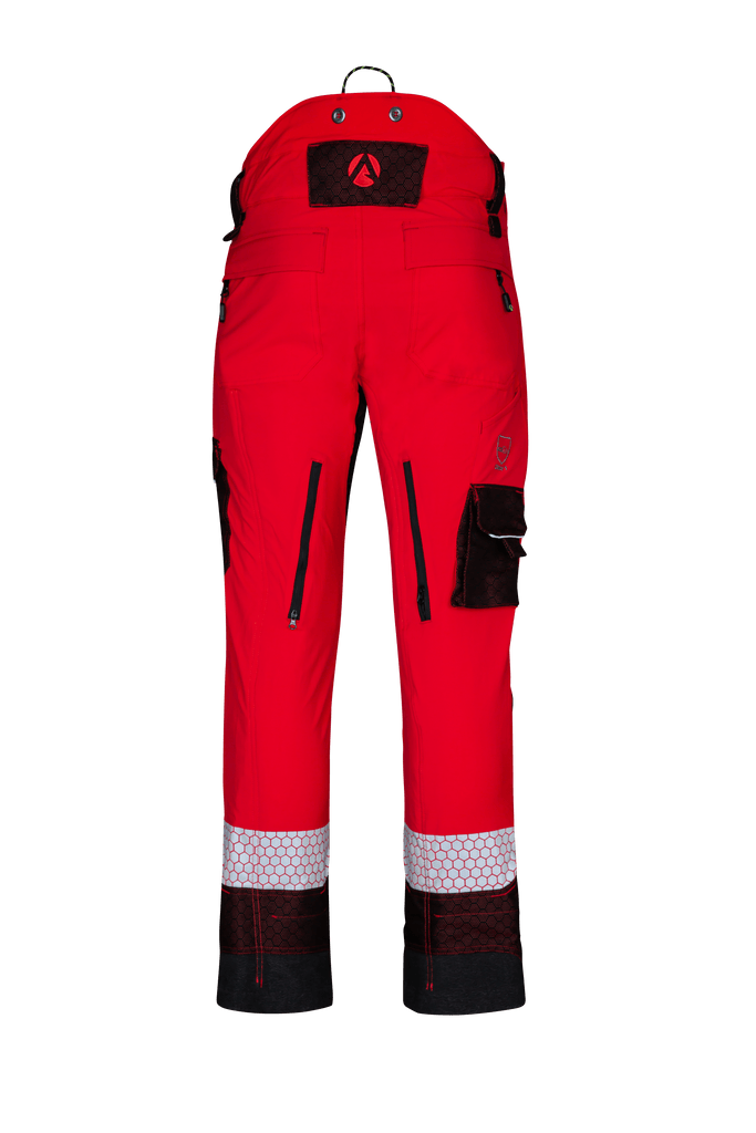 AT4080 - Arbortec Deep Forest Chainsaw Trousers Design A/Class 1 - Red - Arbortec Forestwear