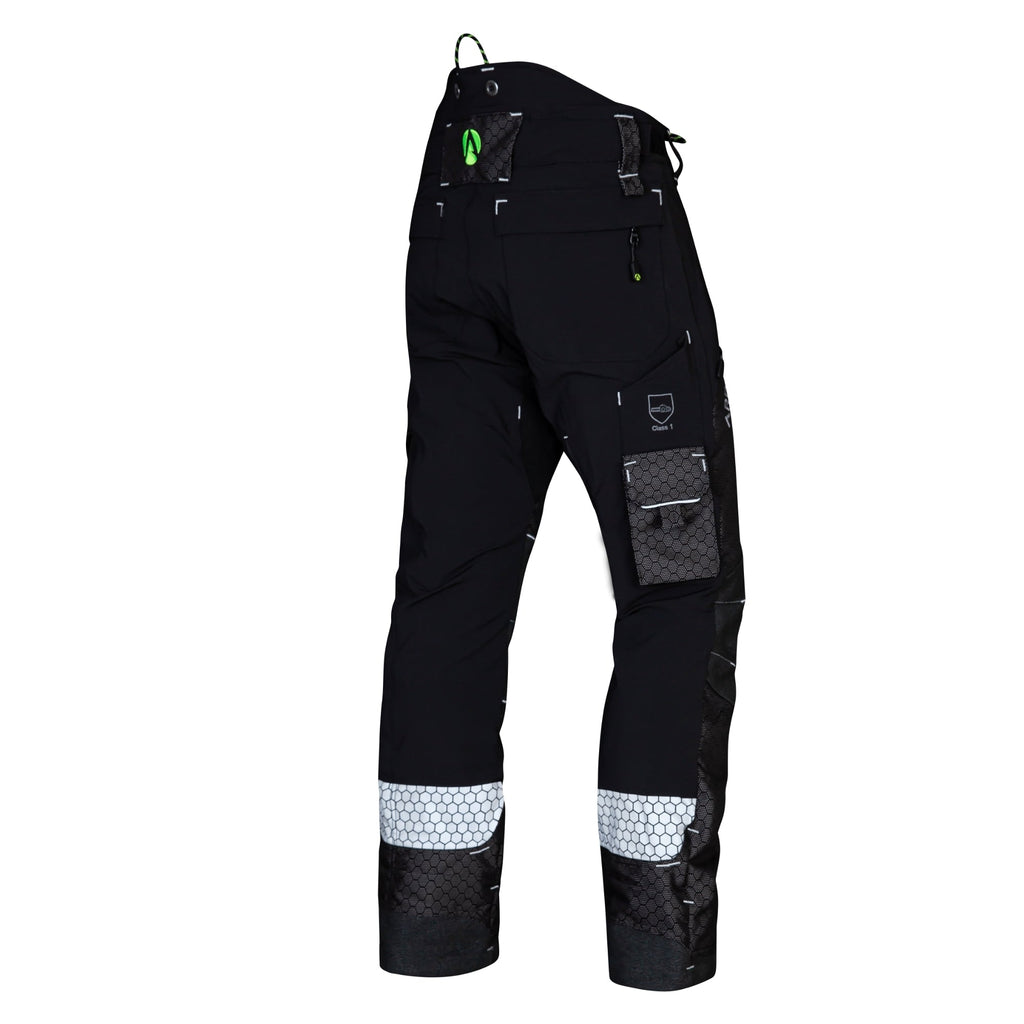 AT4090 - Arbortec Deep Forest Chainsaw Trousers Design C/Class 1 - Black - Arbortec Forestwear