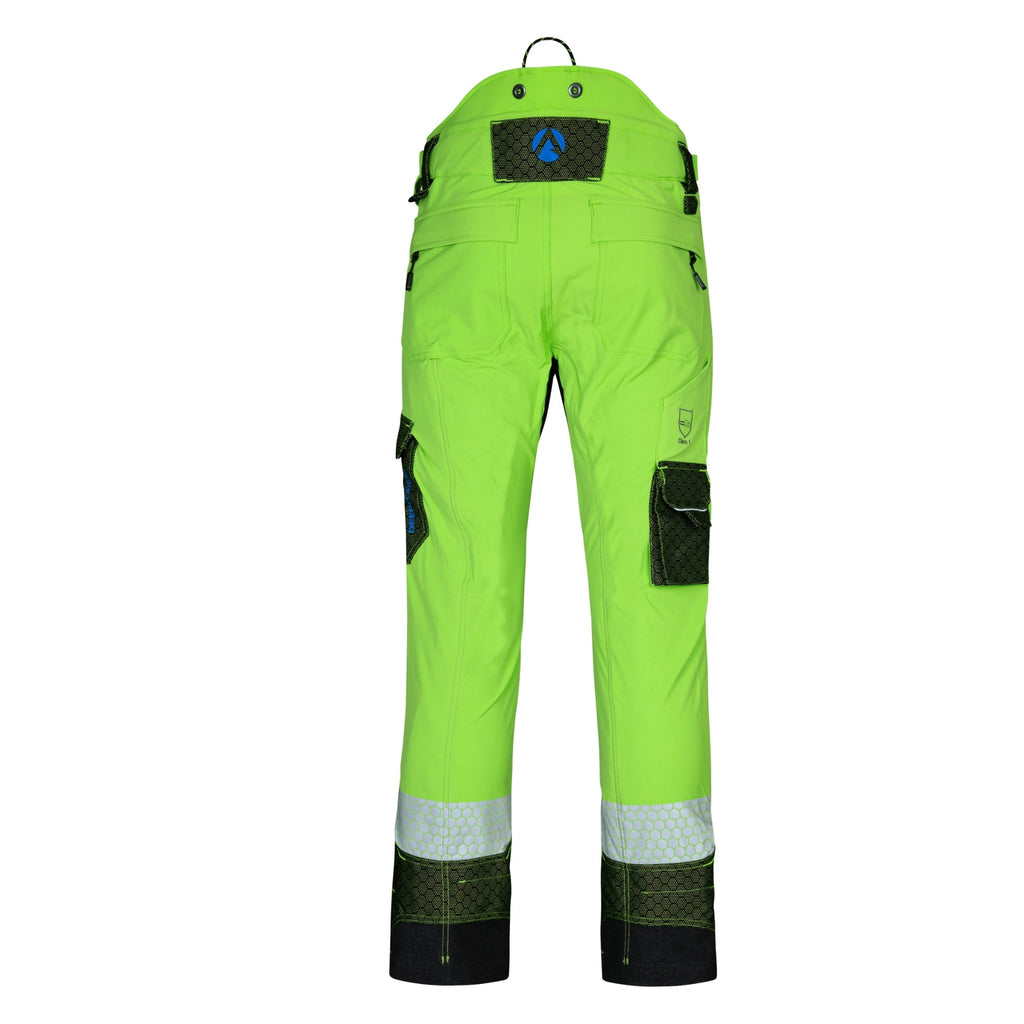 AT4090 - Arbortec Deep Forest Chainsaw Trousers Design C/Class 1 - Lime - Arbortec Forestwear