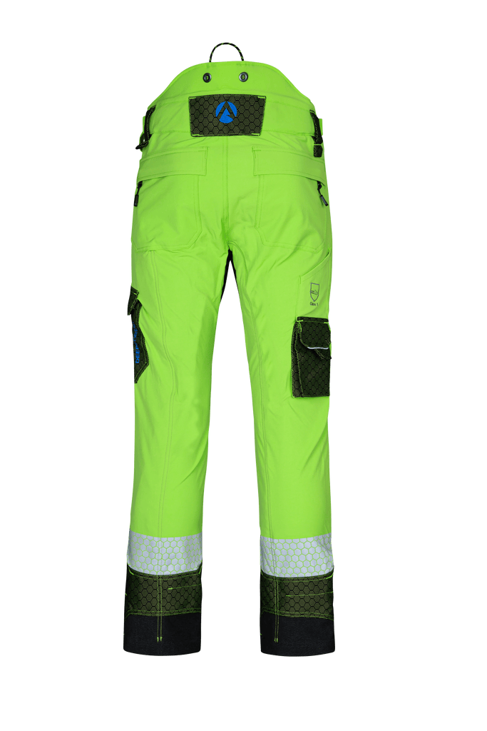 AT4090 - Arbortec Deep Forest Chainsaw Trousers Design C/Class 1 - Lime - Arbortec Forestwear
