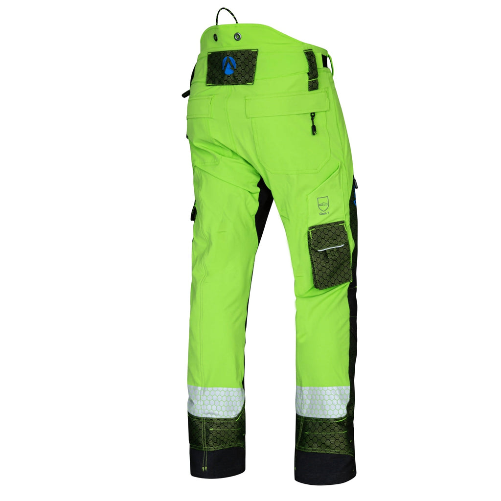 AT4090 - Arbortec Deep Forest Chainsaw Trousers Design C/Class 1 - Lime - Arbortec Forestwear