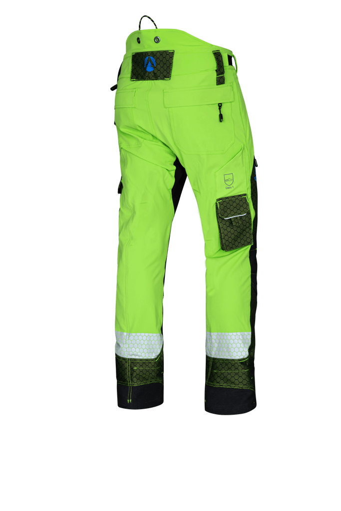 AT4090 - Arbortec Deep Forest Chainsaw Trousers Design C/Class 1 - Lime - Arbortec Forestwear