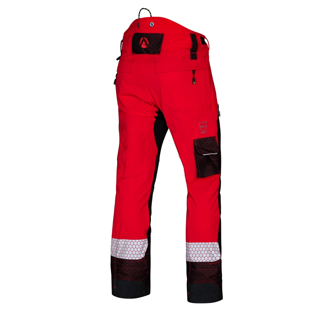 AT4090 - Arbortec Deep Forest Chainsaw Trousers Design C/Class 1 - Red - Arbortec Forestwear