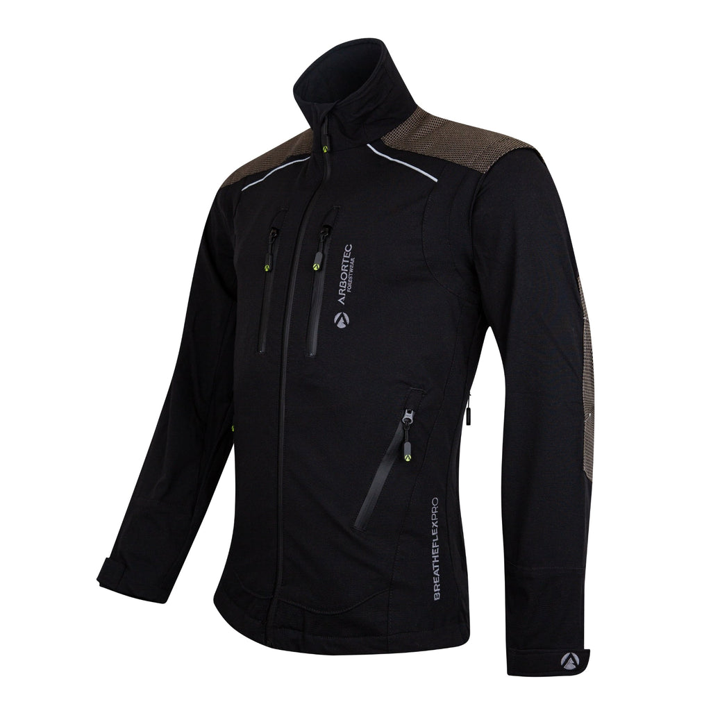 AT4100 Breatheflex Pro Work Jacket - Black - Arbortec Forestwear