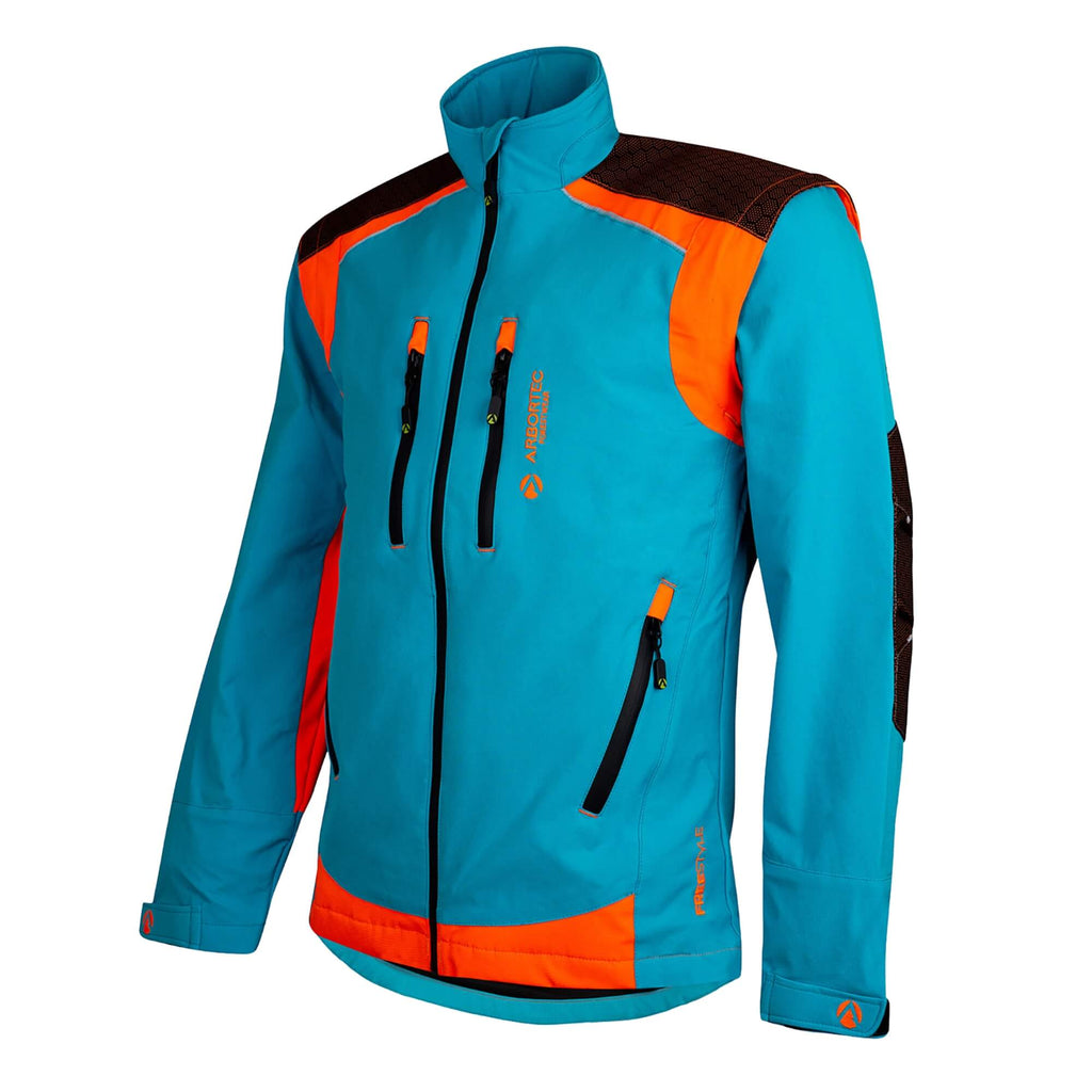 AT4101 Breatheflex Pro Freestyle Work Jacket - Aqua - Arbortec Forestwear