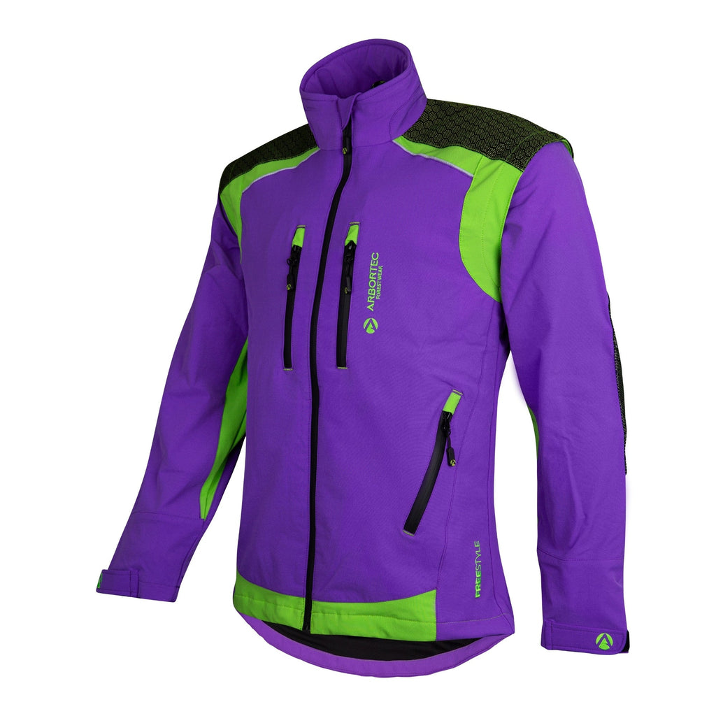 AT4101 Breatheflex Pro Freestyle Work Jacket - Purple - Arbortec Forestwear