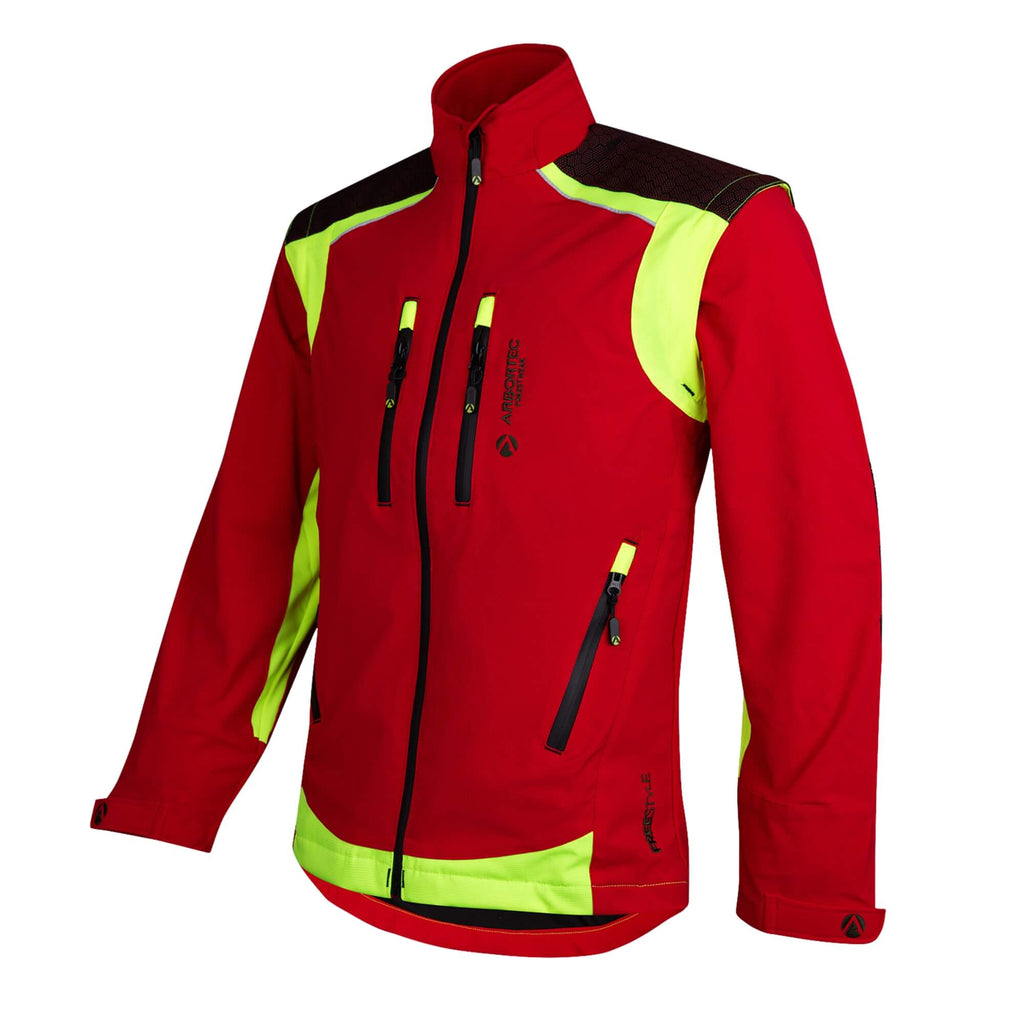 AT4101 Breatheflex Pro Freestyle Work Jacket - Red - Arbortec Forestwear