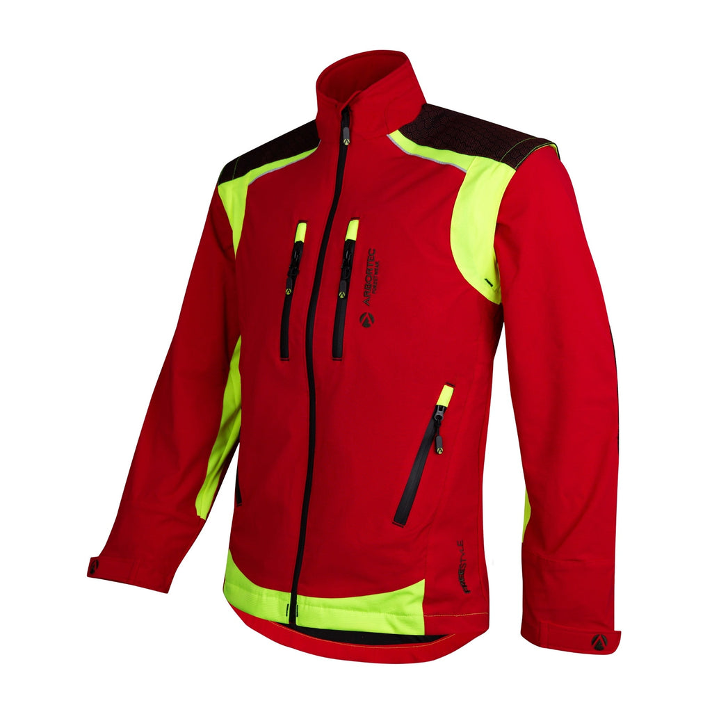 AT4101 Breatheflex Pro Freestyle Work Jacket - Red - Arbortec Forestwear