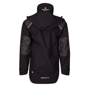 AT4460 - Heavy Duty Half Zip Breathedry Smock - Black - Arbortec Forestwear