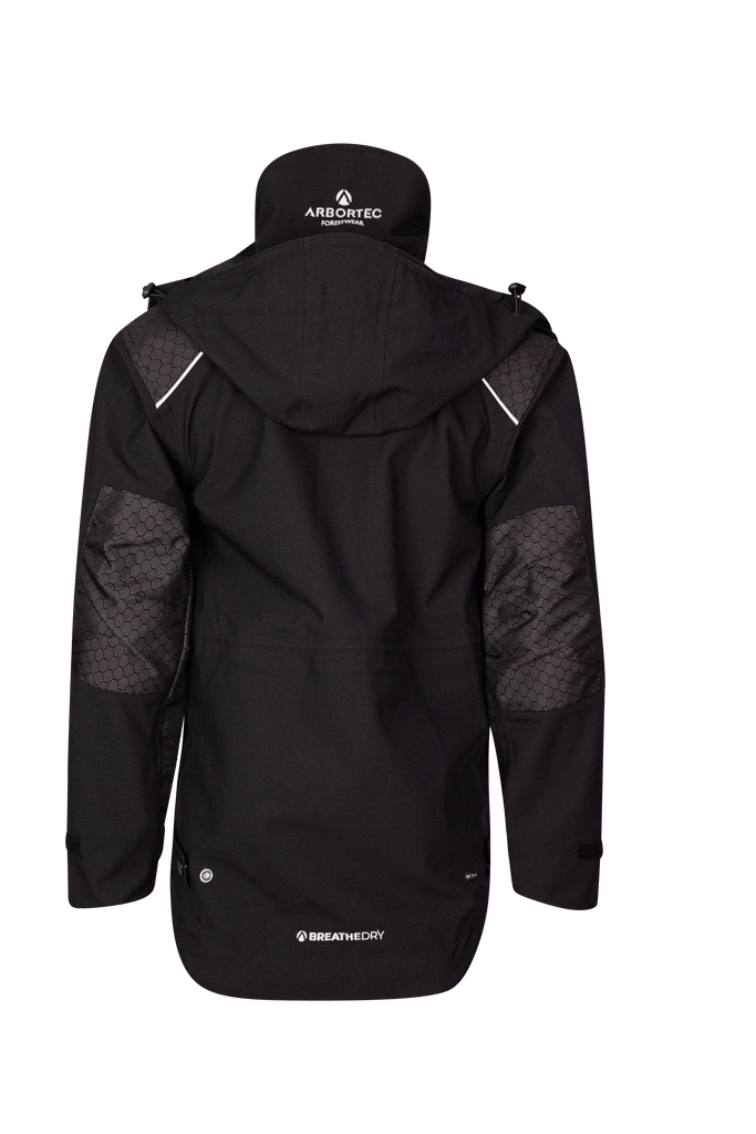 AT4460 - Heavy Duty Half Zip Breathedry® Smock - Black - Arbortec Forestwear