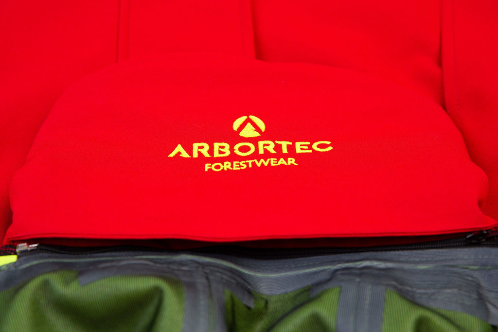 AT4460 - Heavy Duty Half Zip Breathedry® Smock - Red - Arbortec Forestwear