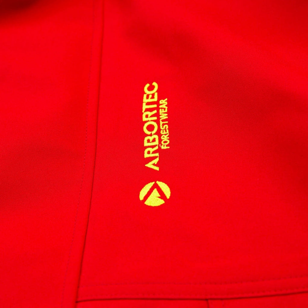 AT4460 - Heavy Duty Half Zip Breathedry® Smock - Red - Arbortec Forestwear