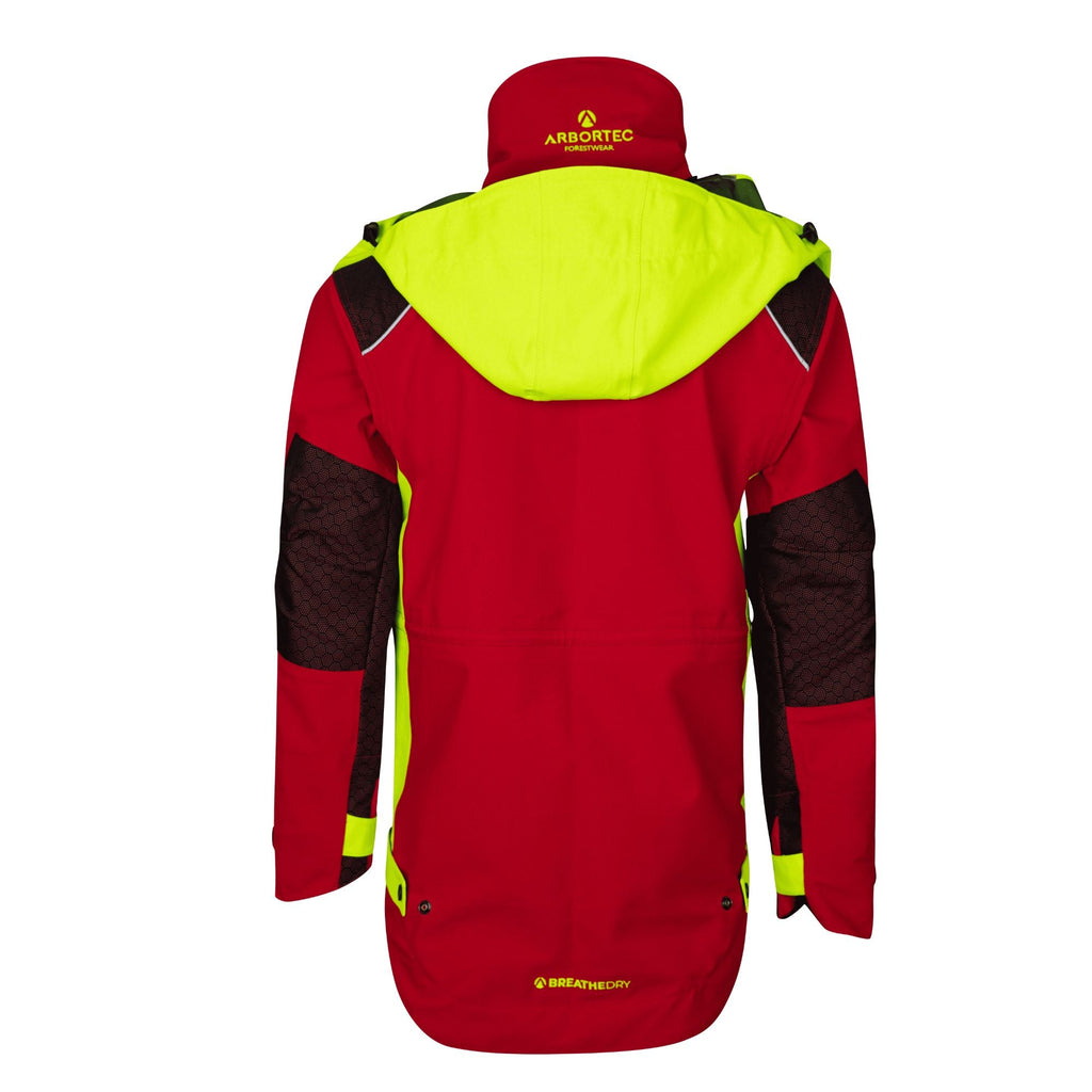 AT4480 - Heavy Duty Full Zip Breathedry® Jacket - Red - Arbortec Forestwear