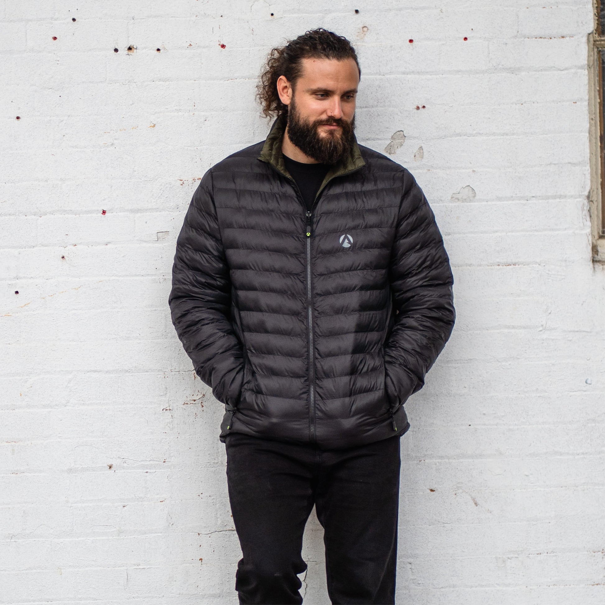 AT4600 - Reversible Puffer Jacket - Black/Olive - Arbortec Forestwear