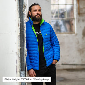AT4600 - Reversible Puffer Jacket - Lime/Blue - Arbortec Forestwear