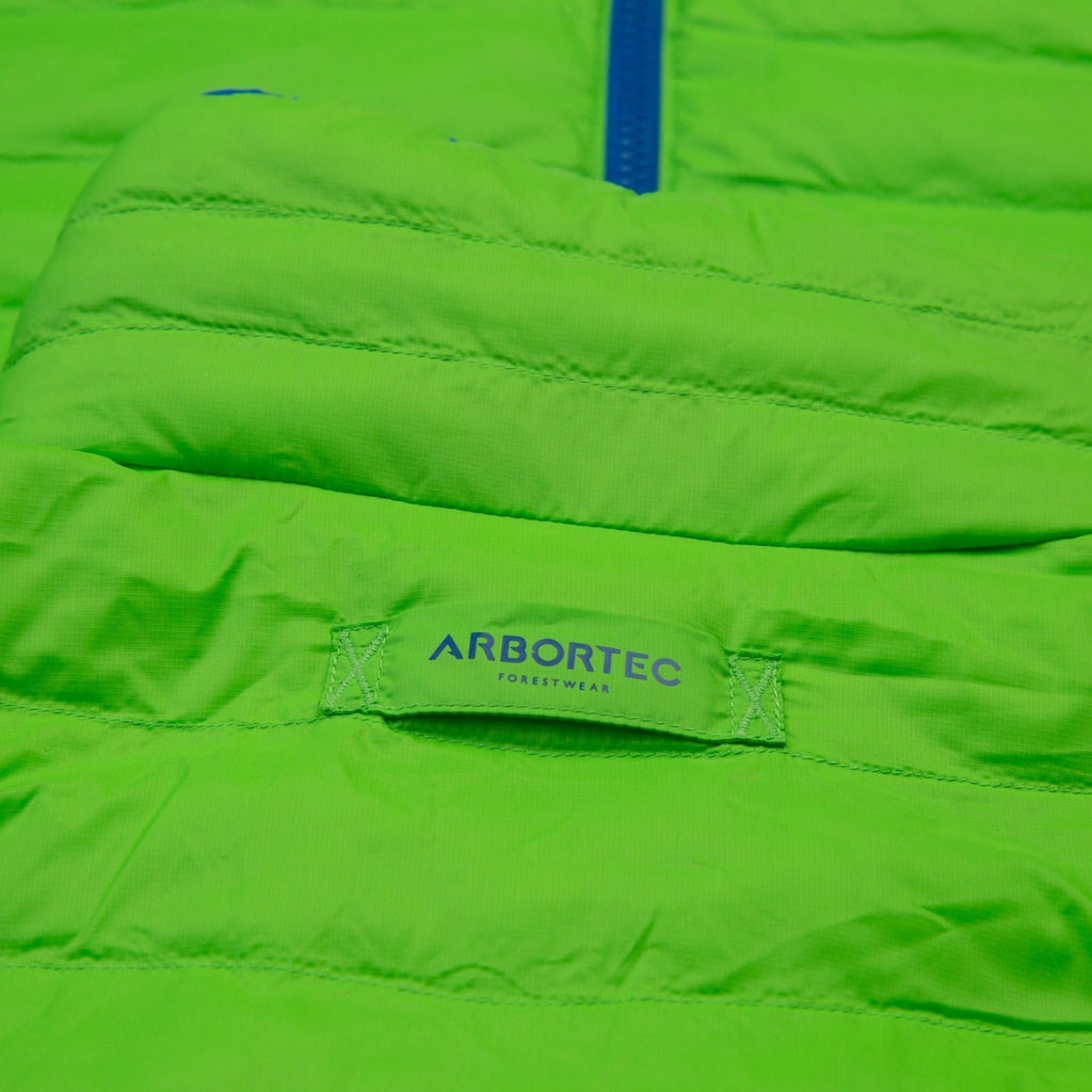 AT4600 - Reversible Puffer Jacket - Lime/Blue - Arbortec Forestwear