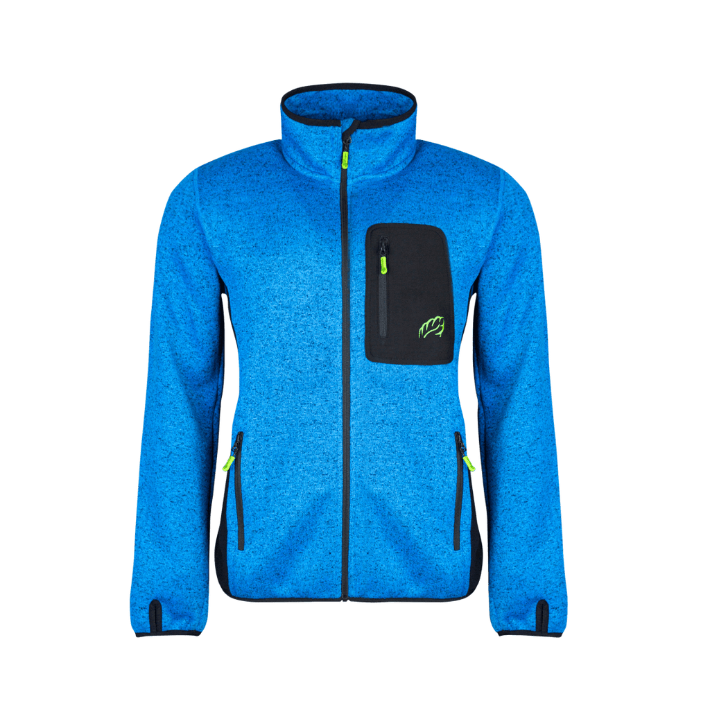 AT4900 Kudu Plus Melange Zip Sweater Blue - Arbortec Forestwear