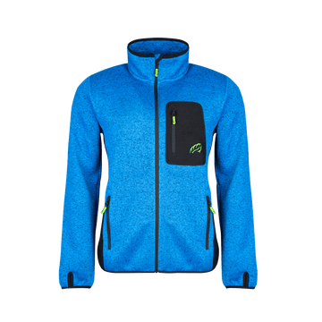 AT4900 Kudu Plus Melange Zip Sweater Blue - Arbortec Forestwear