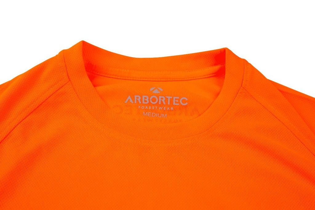 AT5002 Performance T - Shirt Short Sleeve - Hi - Vis Orange - Arbortec Forestwear