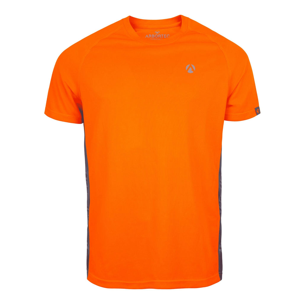 AT5002 Performance T - Shirt Short Sleeve - Hi - Vis Orange - Arbortec Forestwear