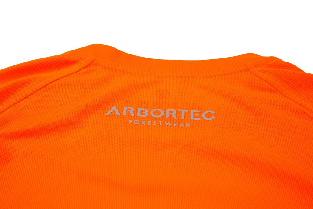 AT5002 Performance T - Shirt Short Sleeve - Hi - Vis Orange - Arbortec Forestwear