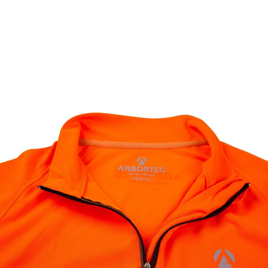 AT5003 Performance T-Shirt Long Sleeve - Hi - Vis Orange - Arbortec Forestwear