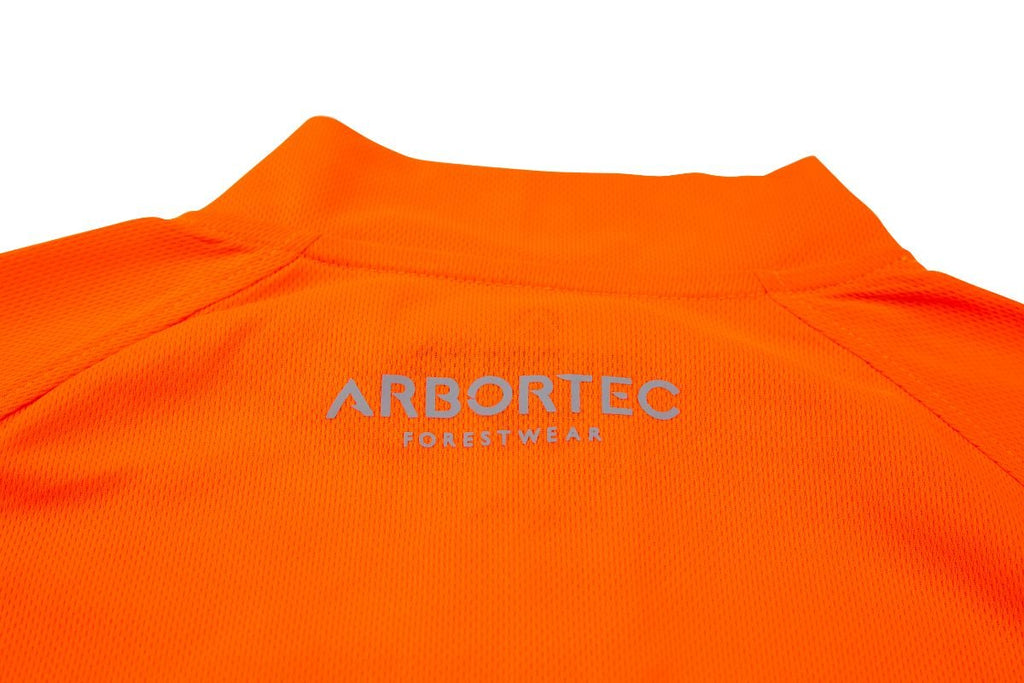 AT5003 Performance T - Shirt Long Sleeve - Hi - Vis Orange - Arbortec Forestwear