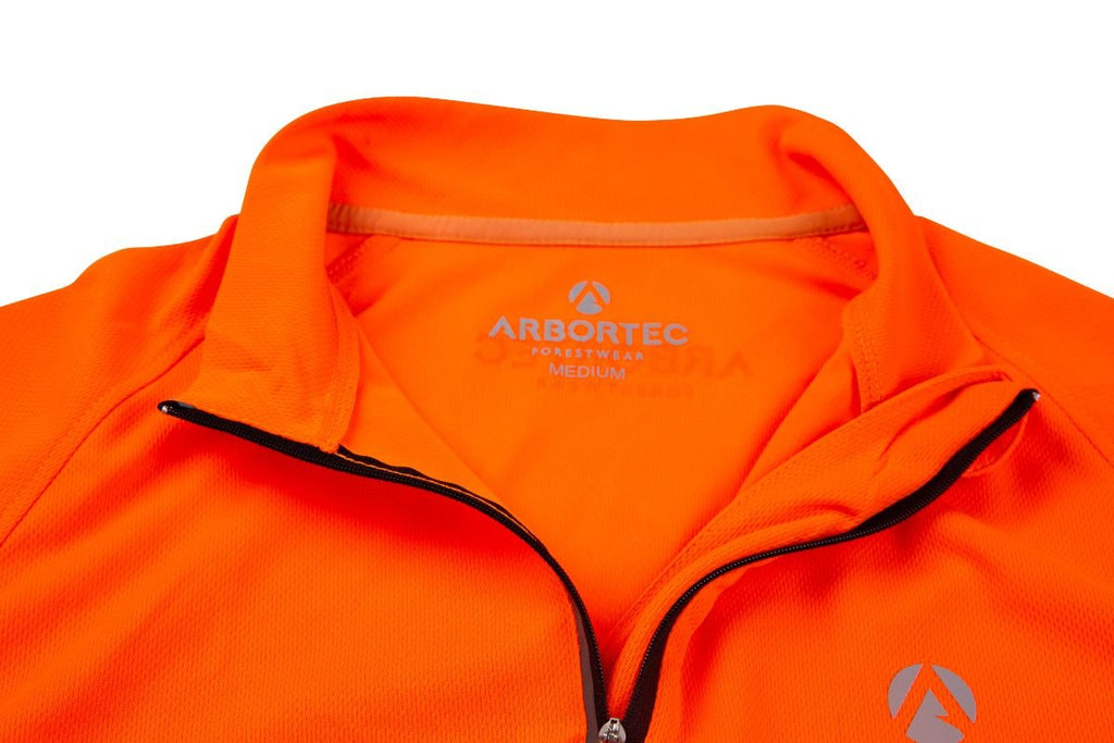 AT5003 Performance T - Shirt Long Sleeve - Hi - Vis Orange - Arbortec Forestwear