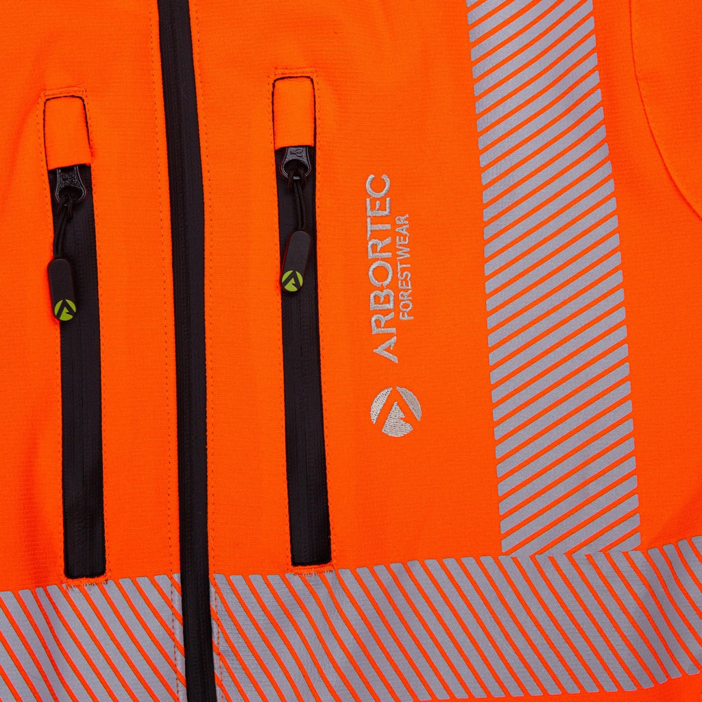 ATHV4000 Breatheflex Performance Work Jacket - Hi Vis Orange - Arbortec Forestwear