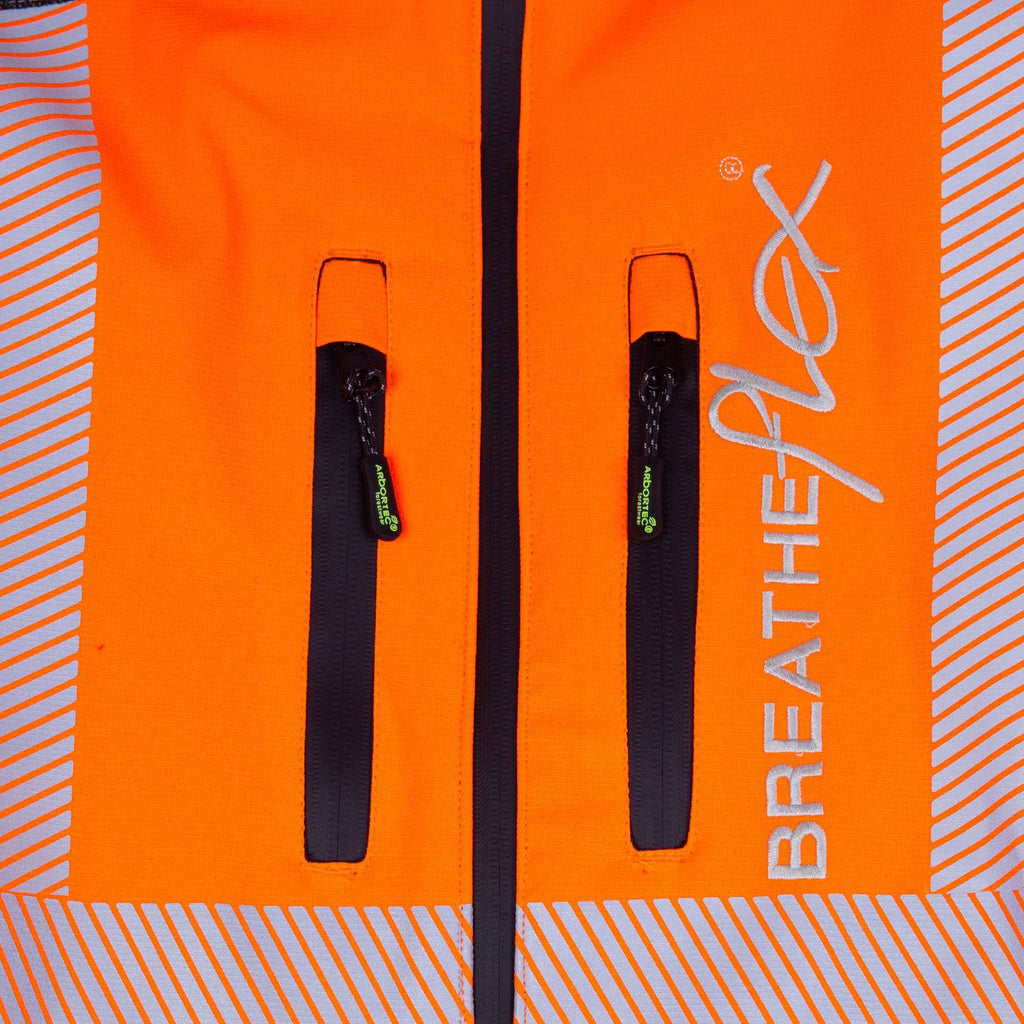 ATHV4000 Breatheflex Performance Work Jacket - Hi Vis Orange - Arbortec Forestwear