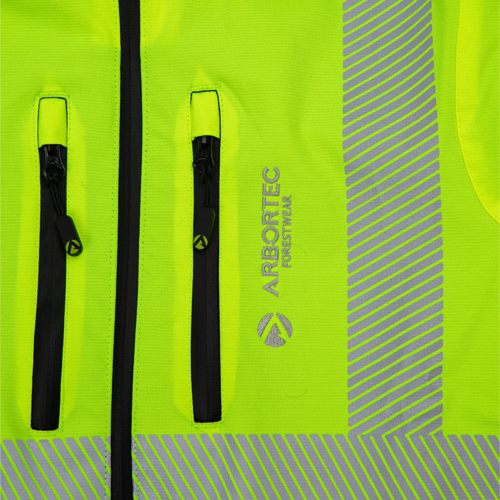 ATHV4000 Breatheflex Performance Work Jacket - Hi Vis Yellow - Arbortec Forestwear