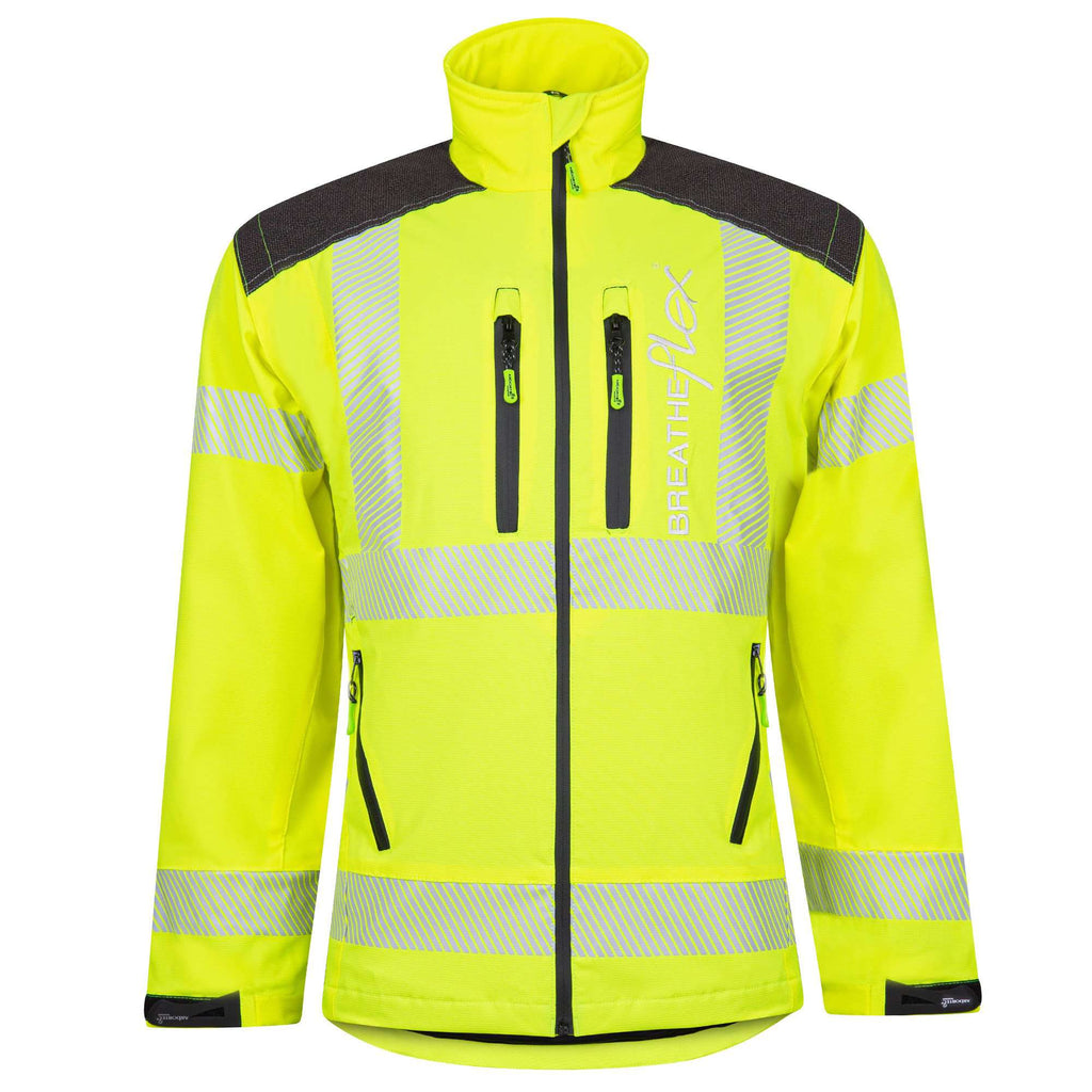 ATHV4000 Breatheflex Performance Work Jacket - Hi Vis Yellow - Arbortec Forestwear