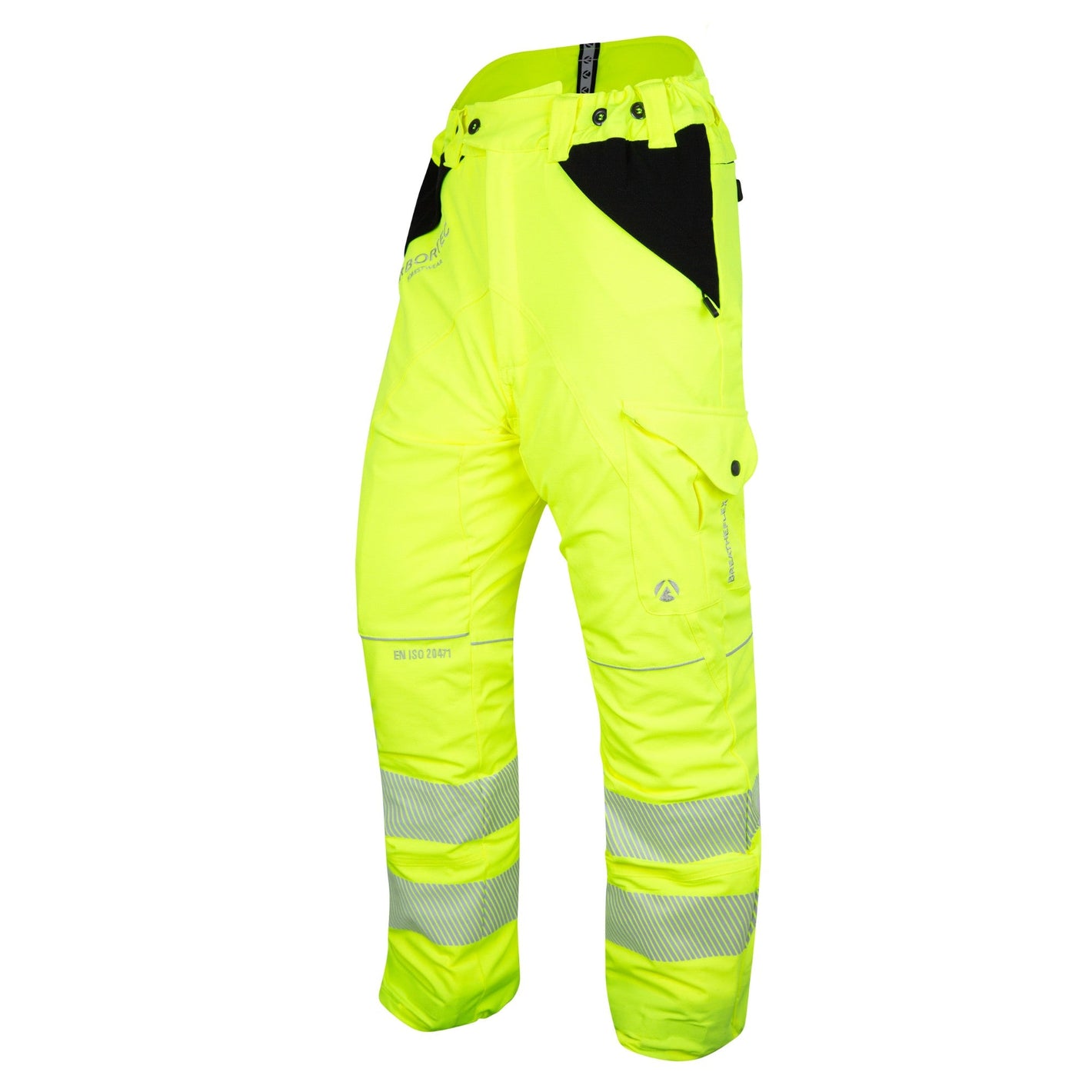 ATHV4050 Breatheflex Chainsaw Trousers Design C Class 1 - Hi - Vis Yellow - Arbortec Forestwear