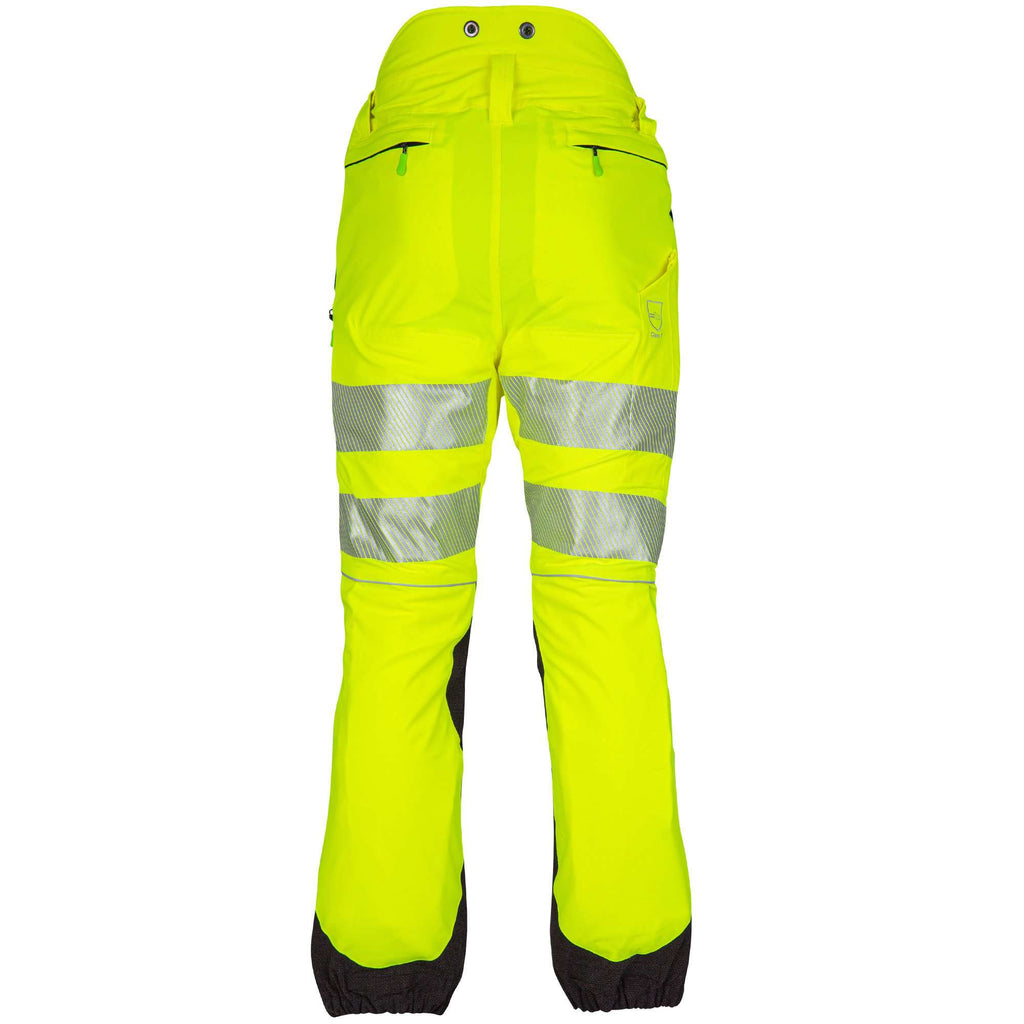 ATHV4050 Breatheflex Chainsaw Trousers Design C Class 1 - Hi-Vis Yellow/Kevlar - Arbortec Forestwear